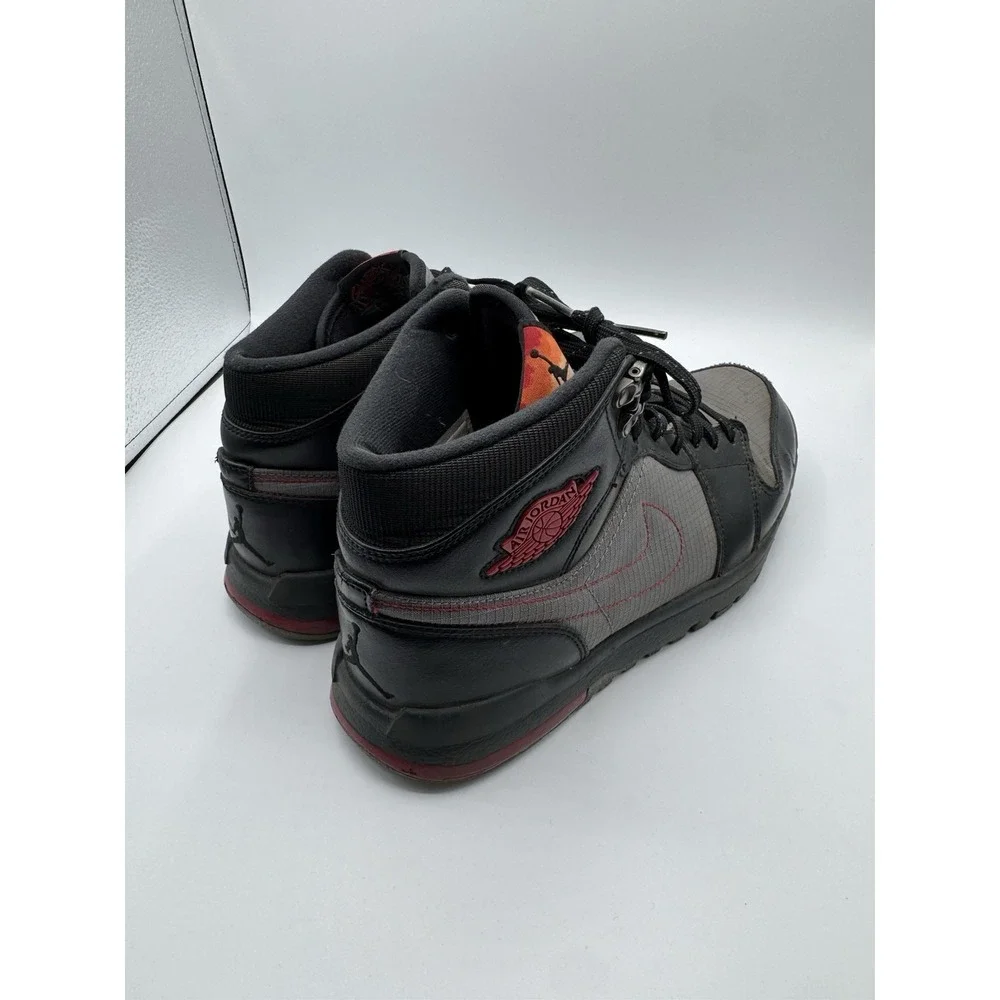 Nike Air Jordan Trek 1 Men Size 9 Retro High Grey Red 616344-004 2013 Black